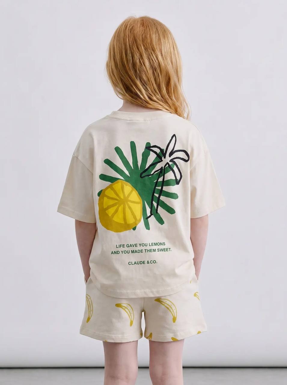 Tropical Cotton T-Shirt & Shorts Set