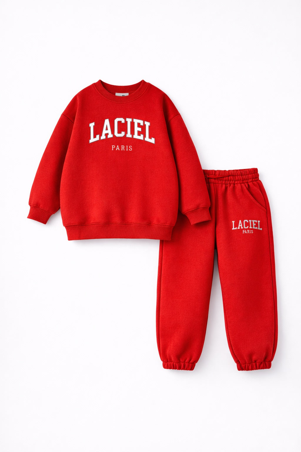 Red Sweatshirt & Jogger Sets