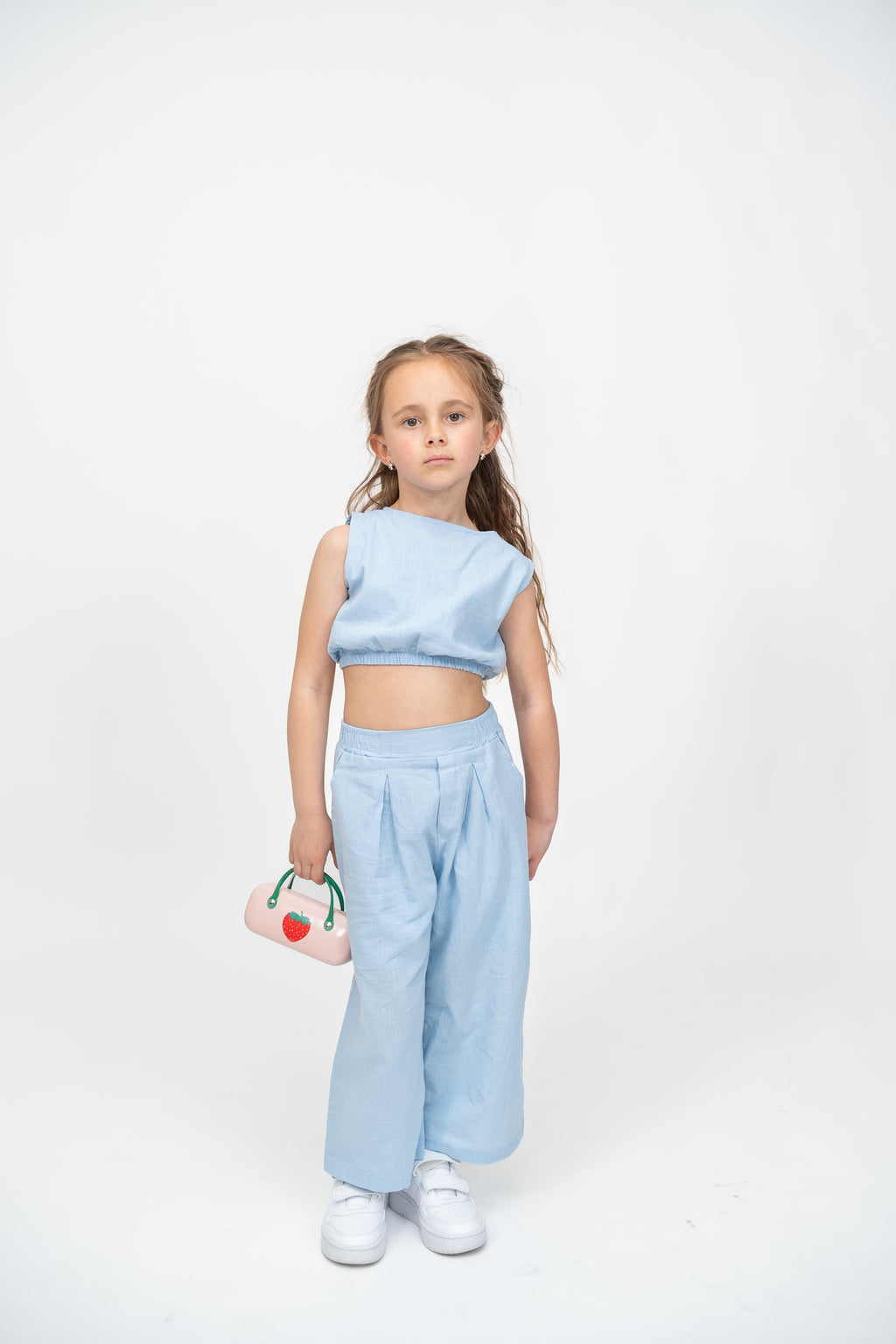 Sky Blue Linen Set