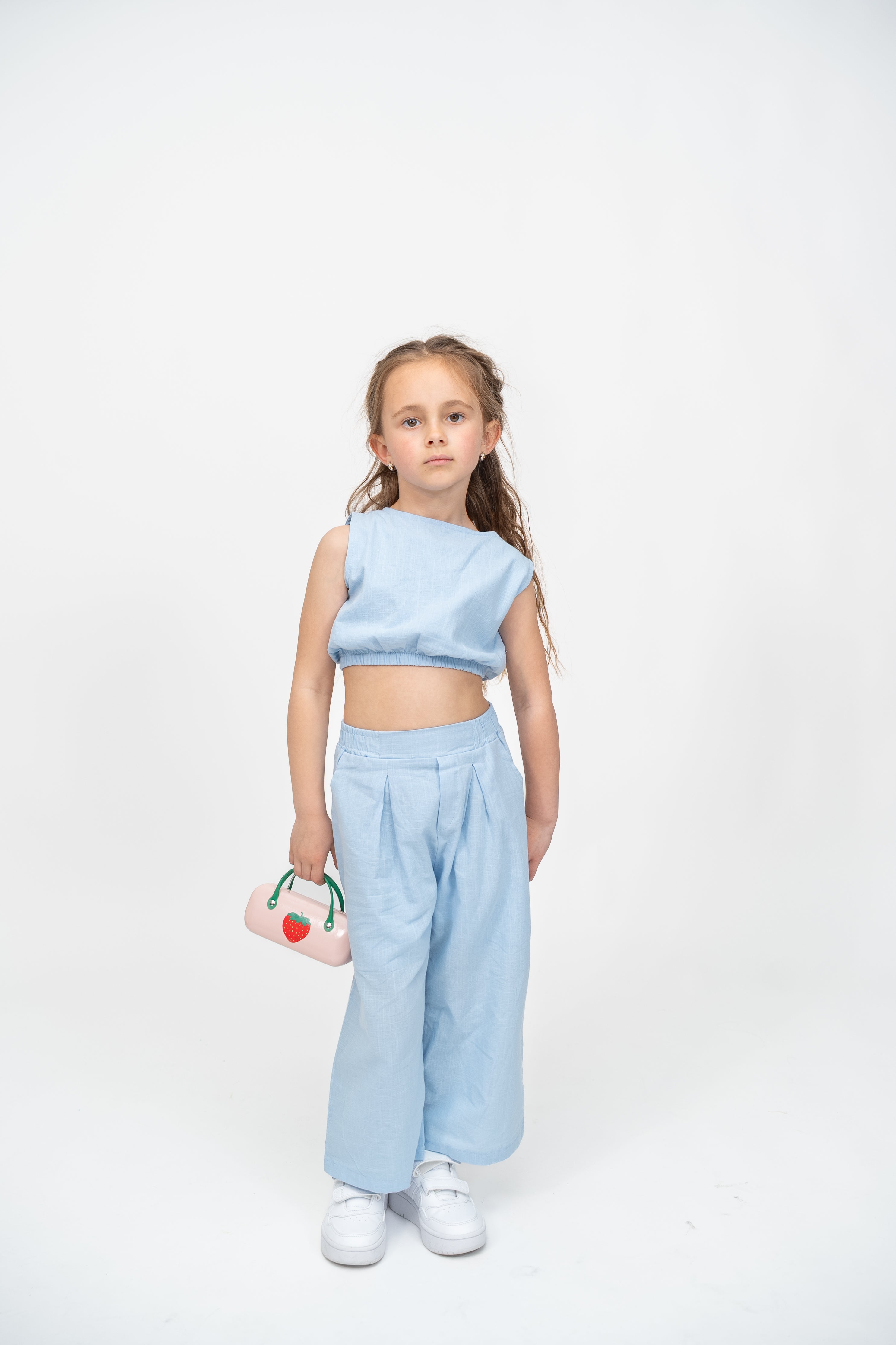 Sky Blue Linen Set