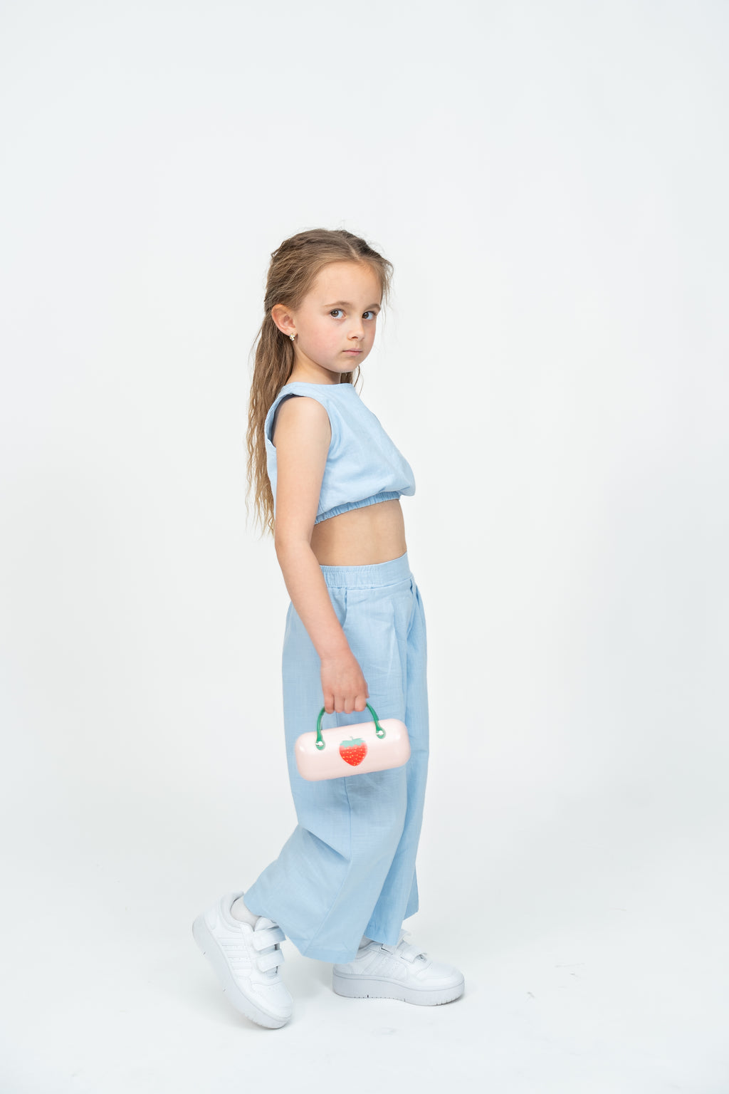 Sky Blue Linen Set
