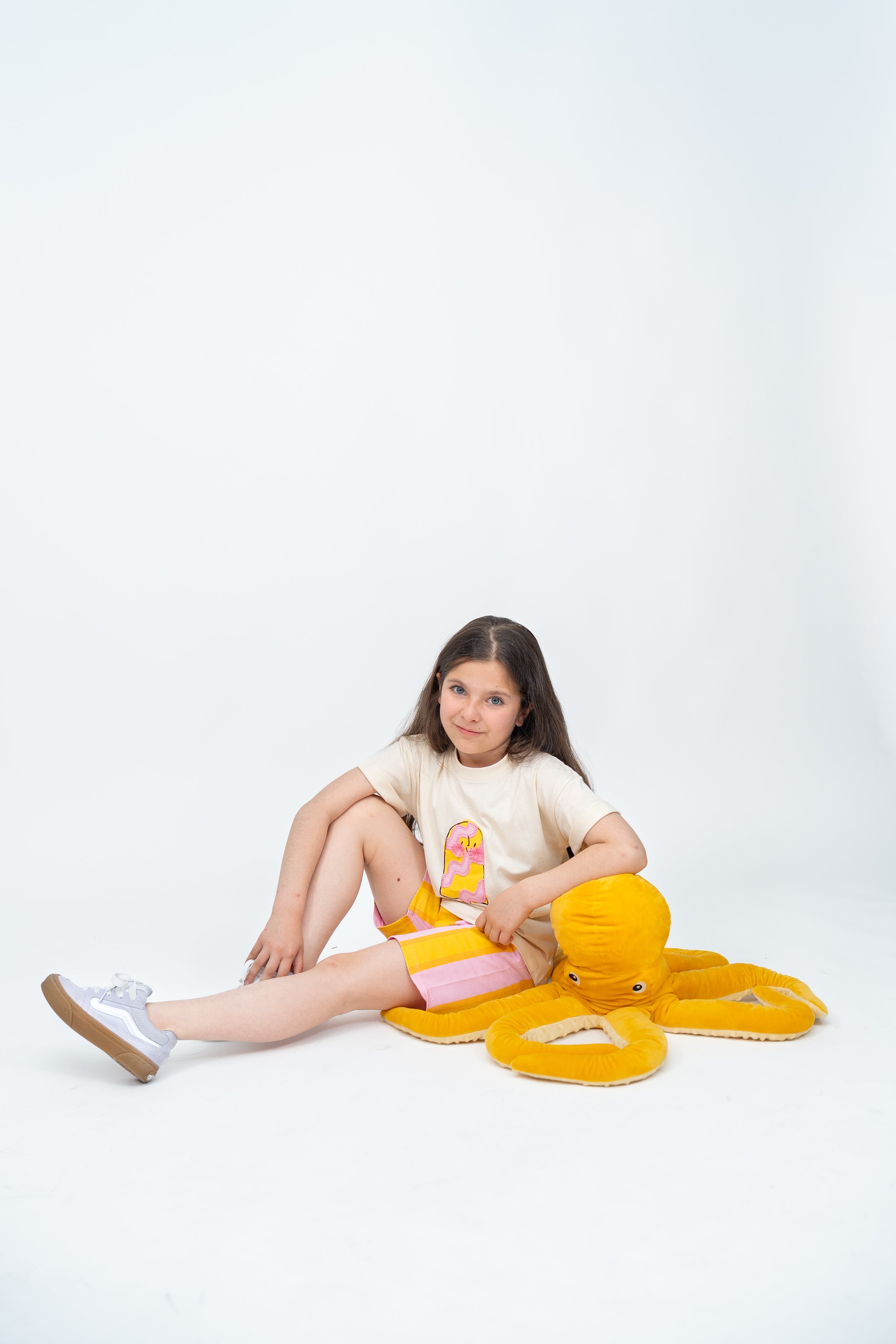 Ice Cream Print T-Shirt & Shorts Set