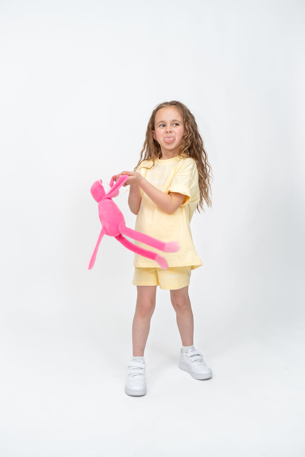 Butter Yellow Oversized Tee & Biker Shorts Set