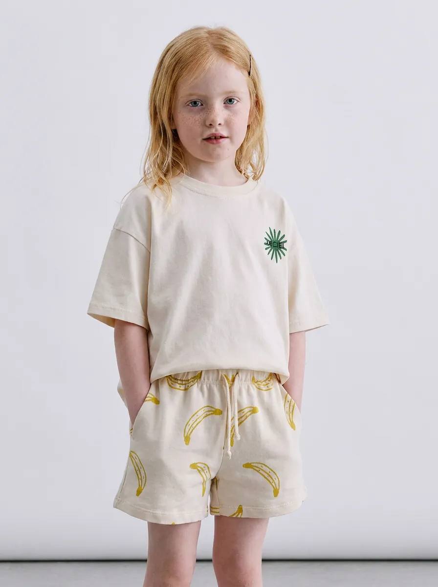 Tropical Cotton T-Shirt & Shorts Set
