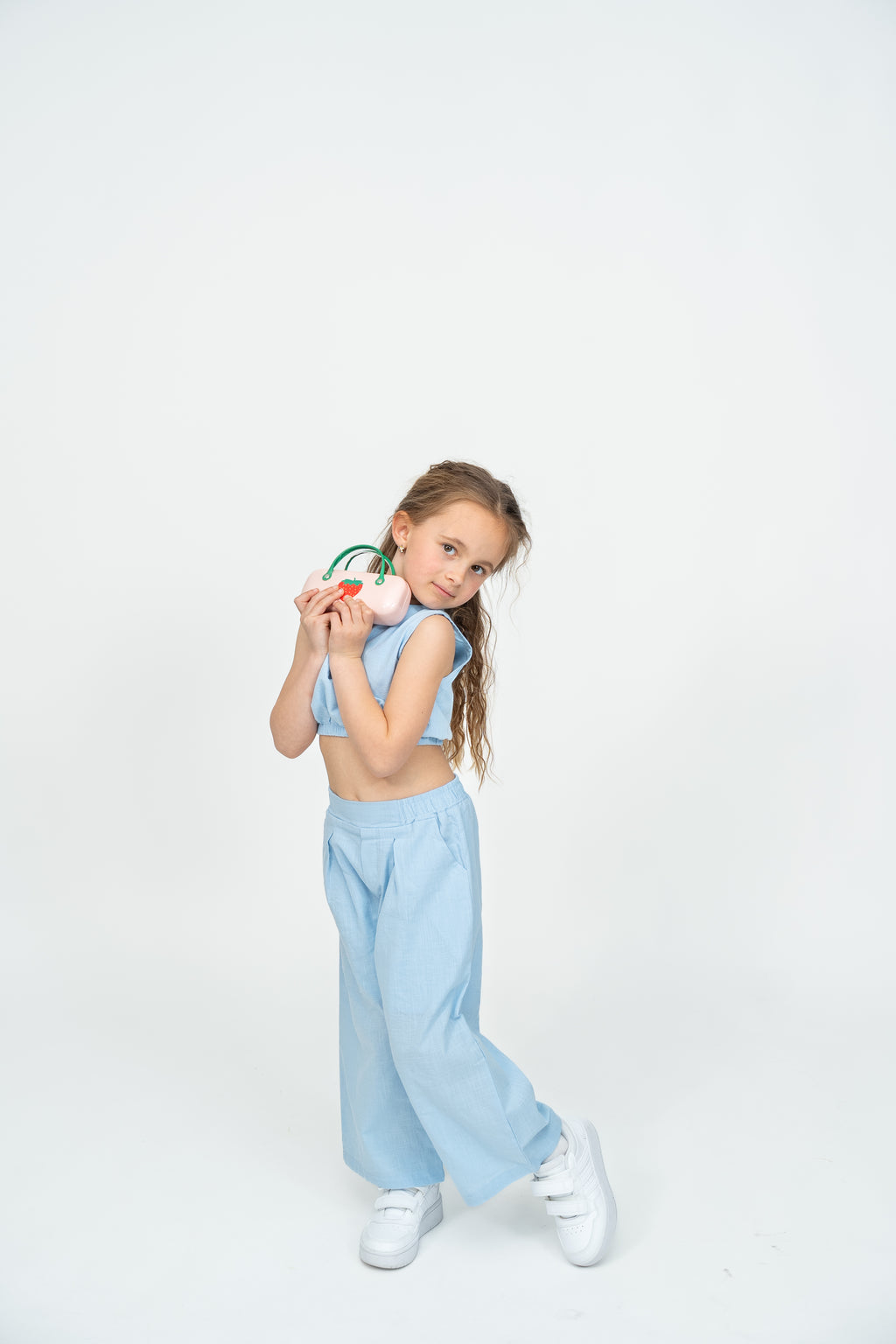 Sky Blue Linen Set
