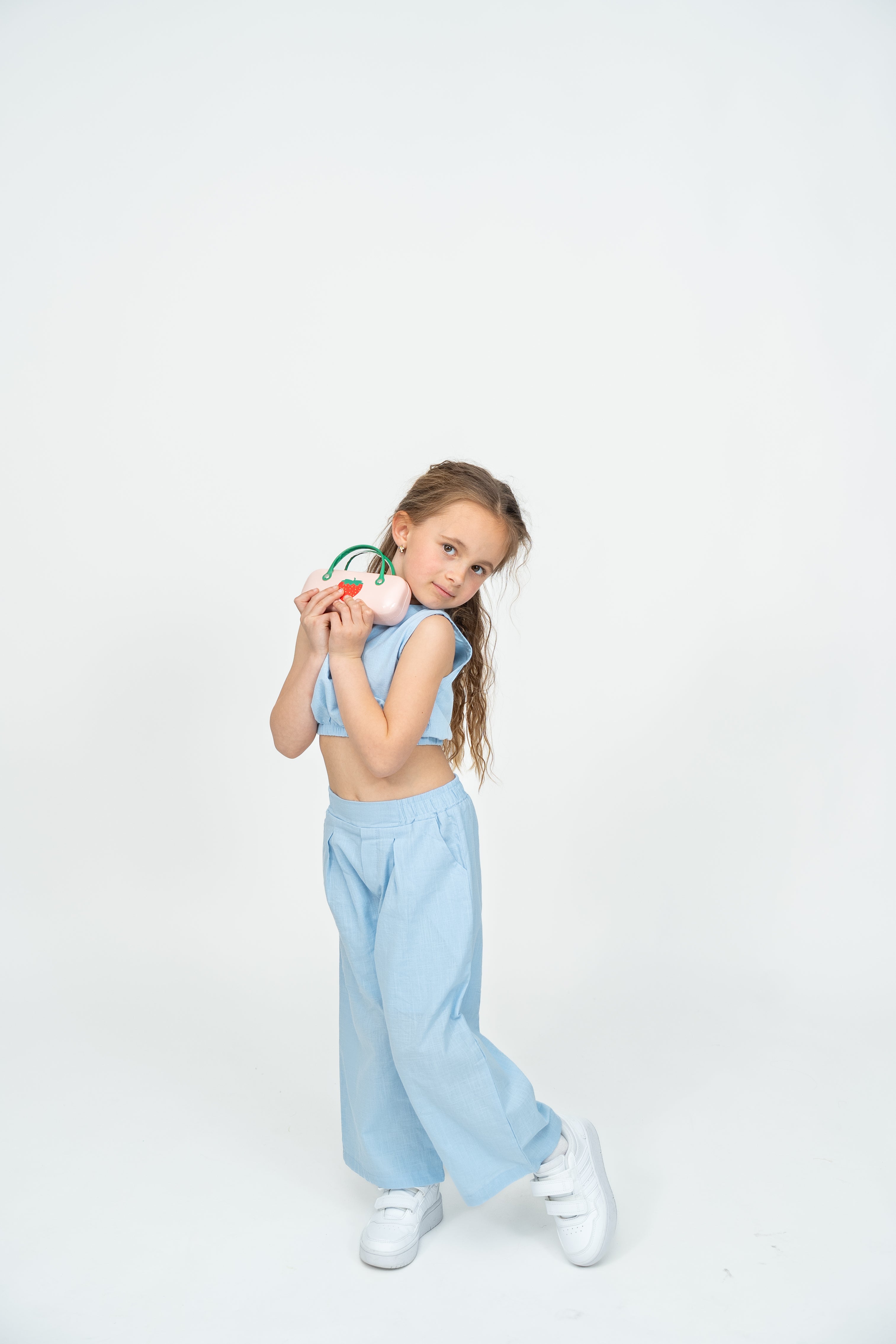 Sky Blue Linen Set