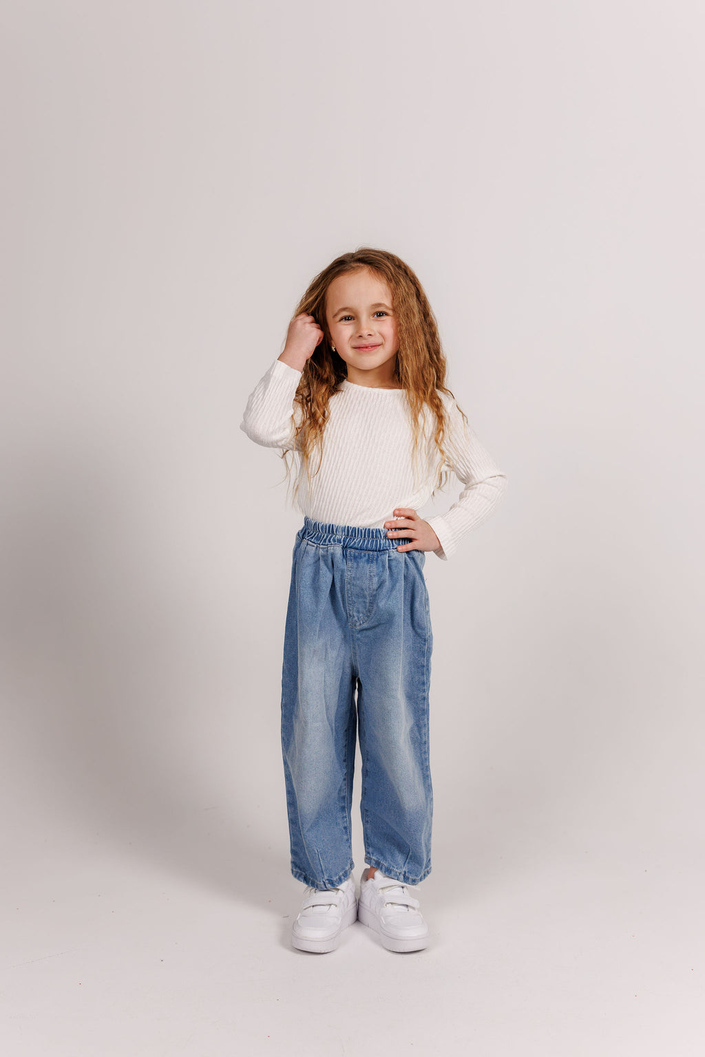 Rib Long Sleeve Top