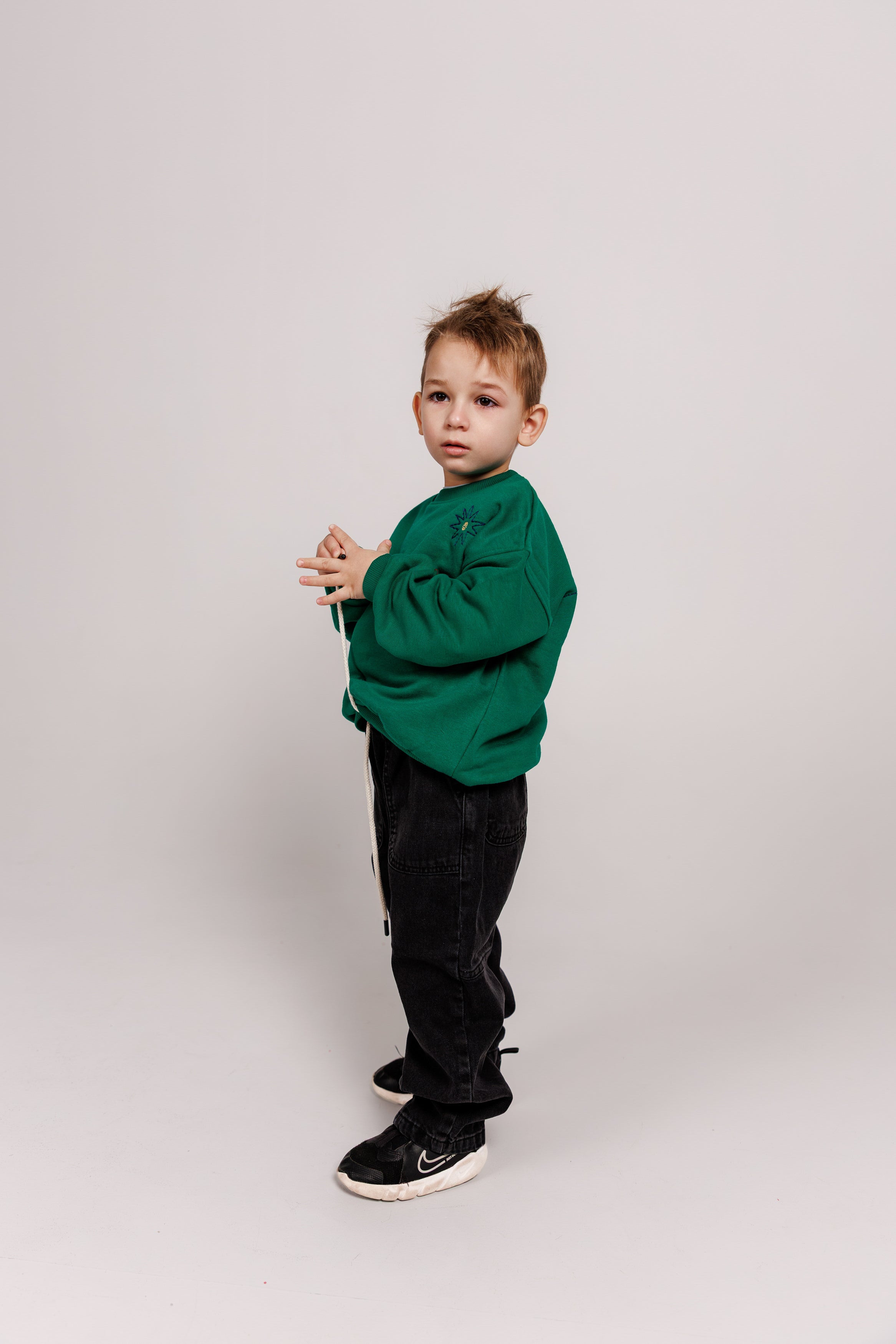 Green Horse Embroidered Sweatshirt