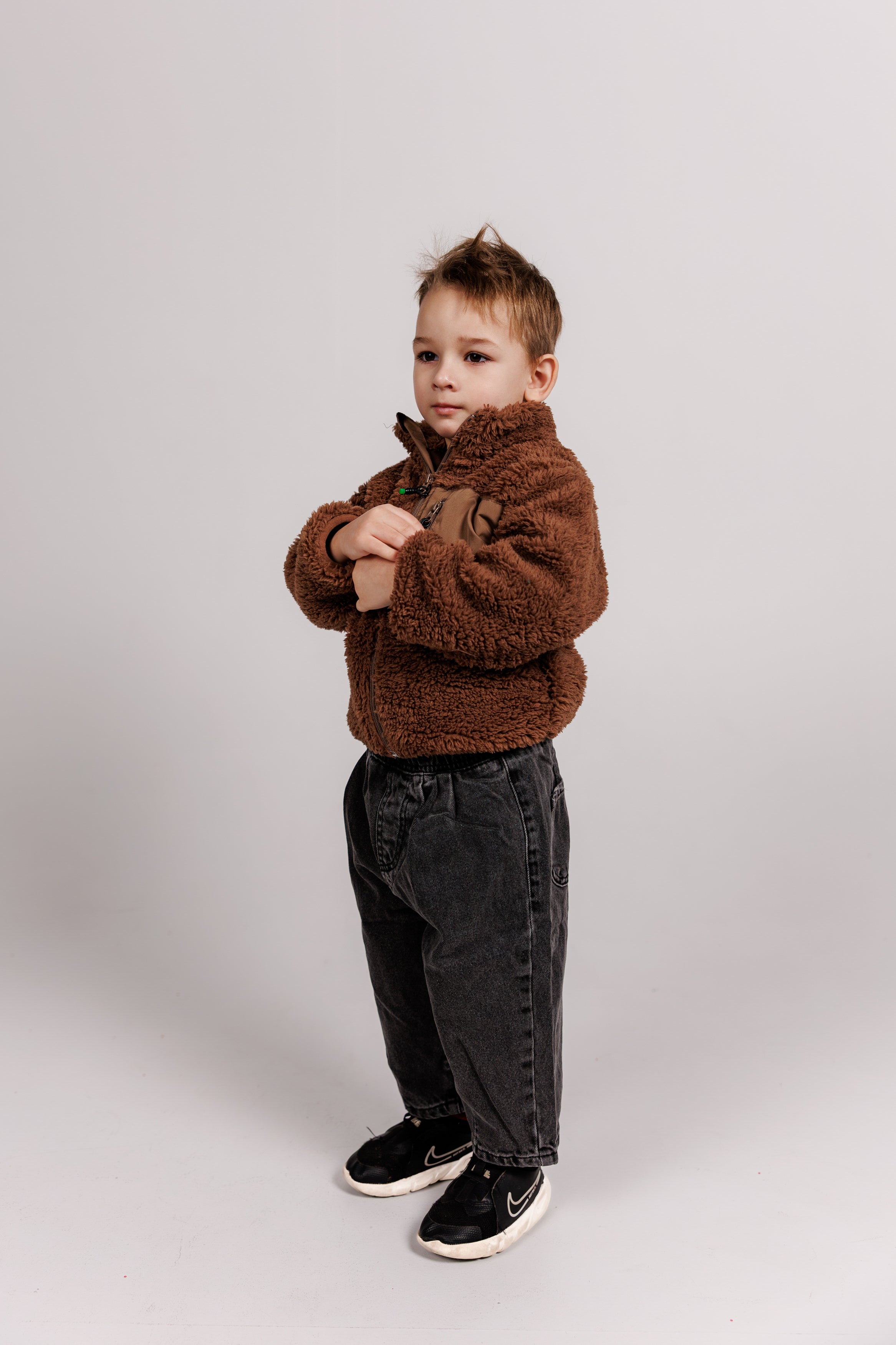 Brown Teddy Fleece Jackets