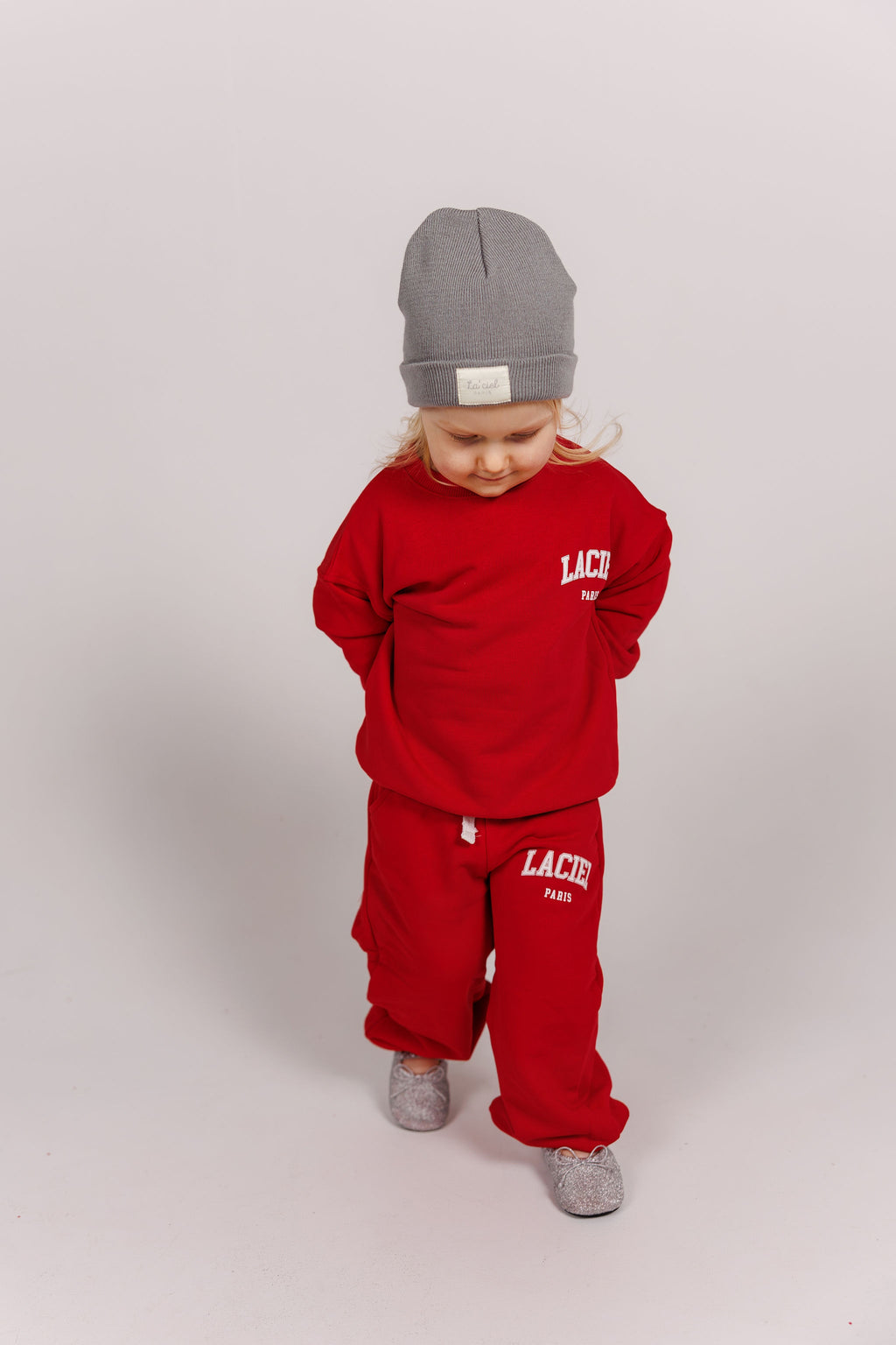 Red Sweatshirt & Jogger Sets