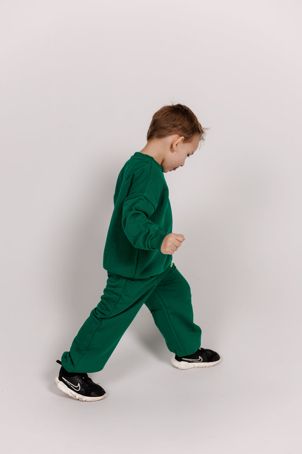 Forest Green Sweatshirt & Jogger Sets