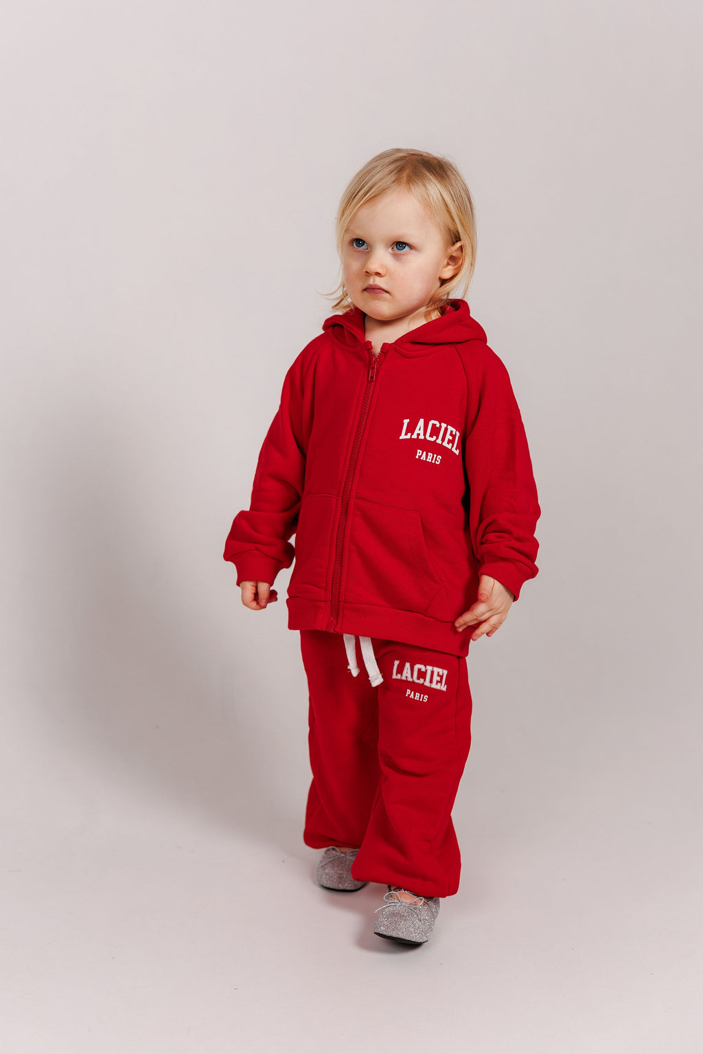 Red Full Zip Sweatshirt & Jogger Sets