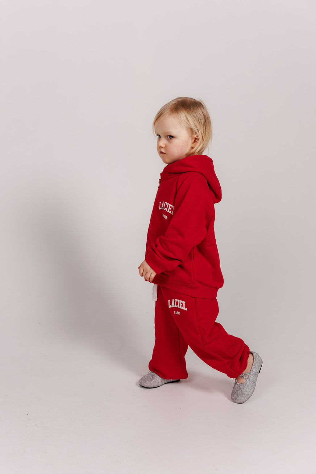 Red Full Zip Sweatshirt & Jogger Sets