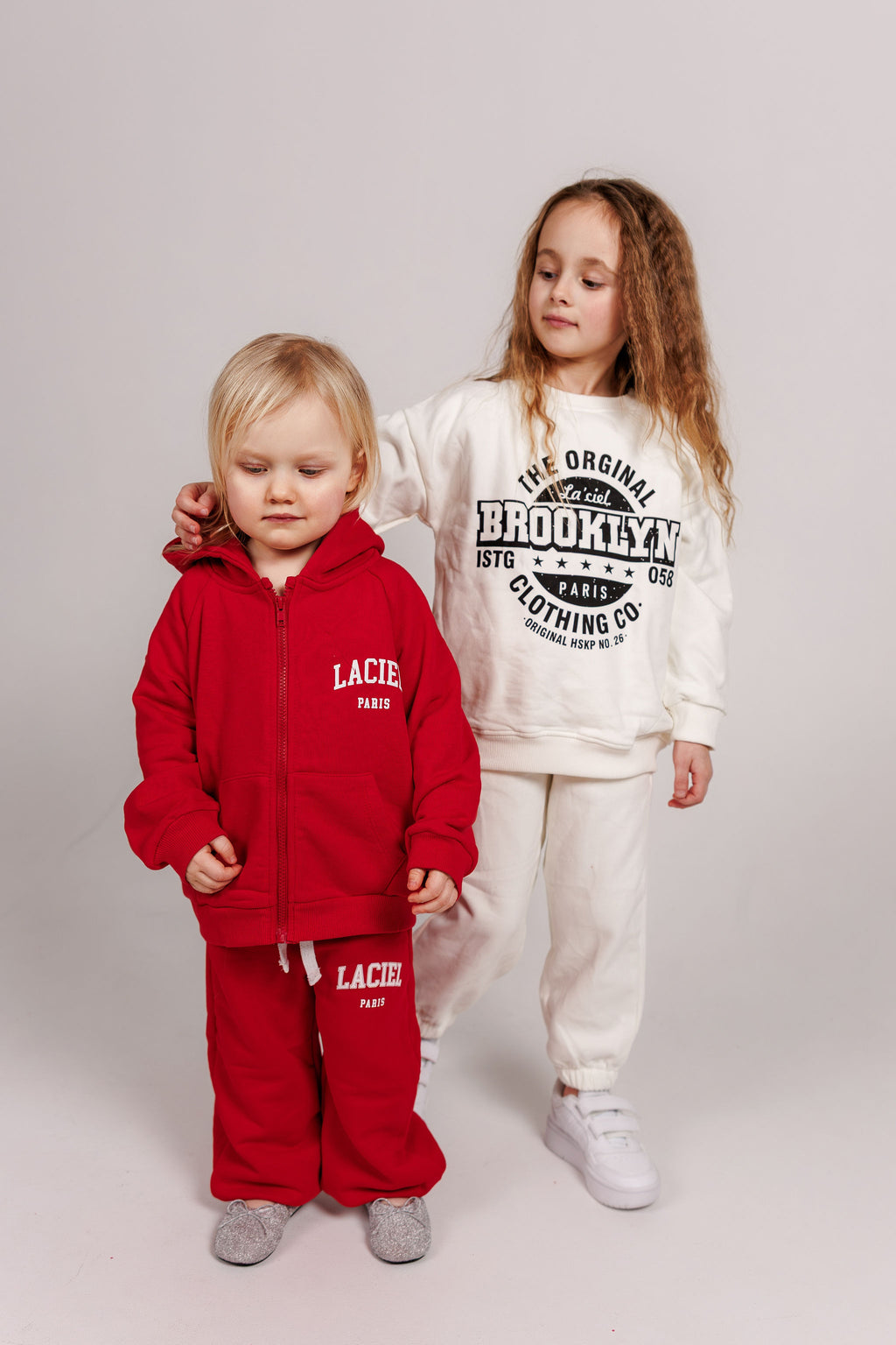 Red Full Zip Sweatshirt & Jogger Sets