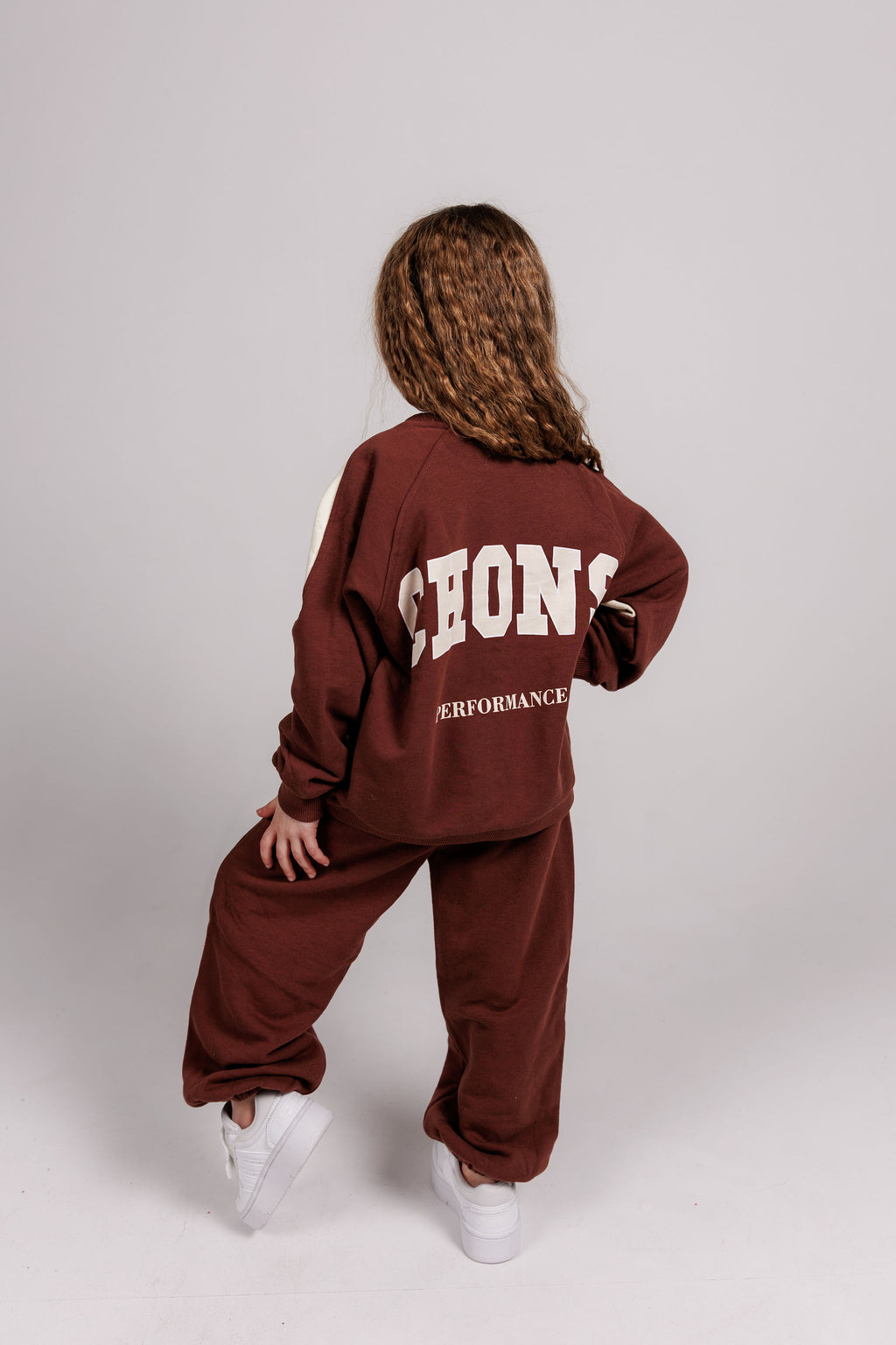 Chocolate Brown Sweatshirt & Jogger Sets