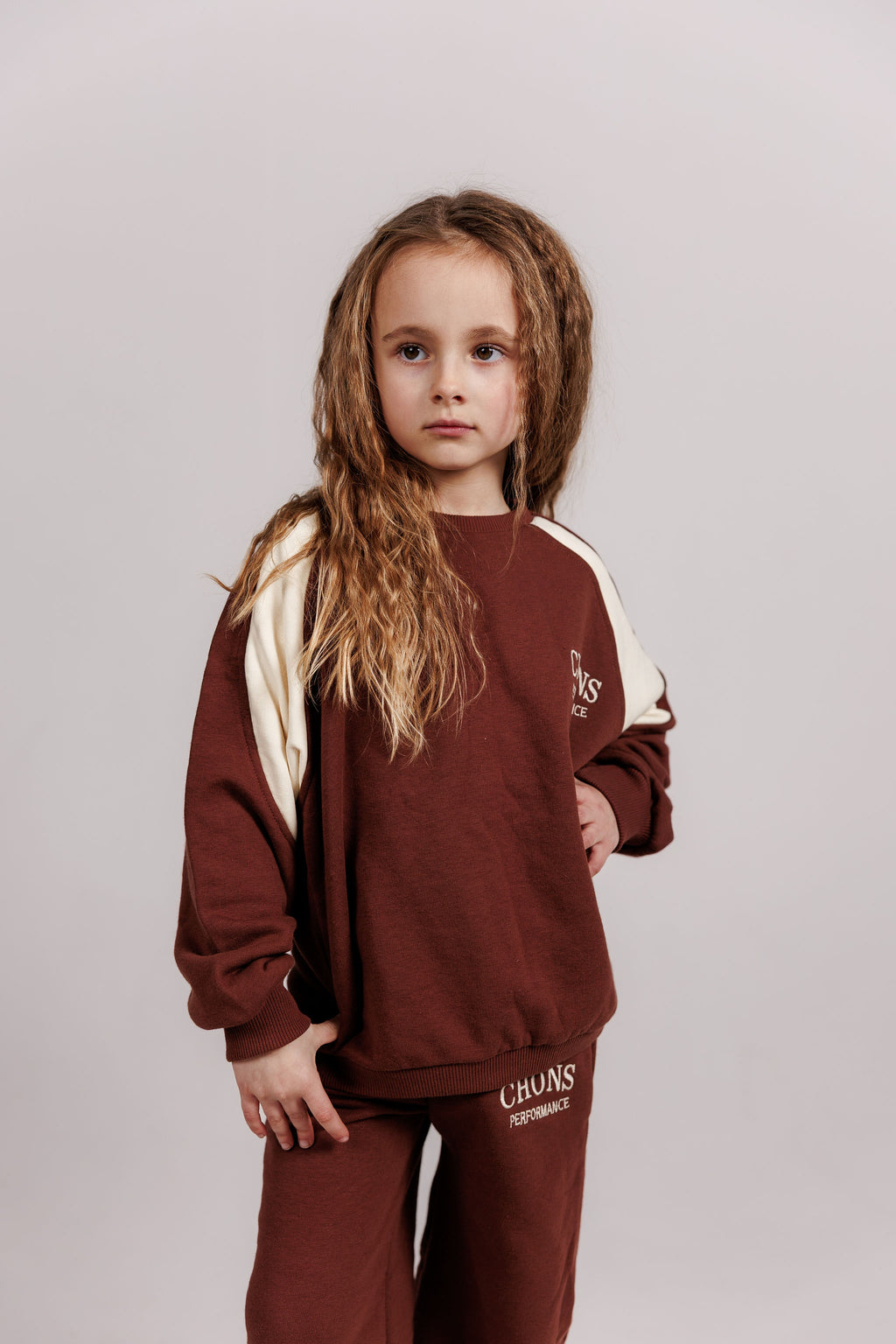 Chocolate Brown Sweatshirt & Jogger Sets