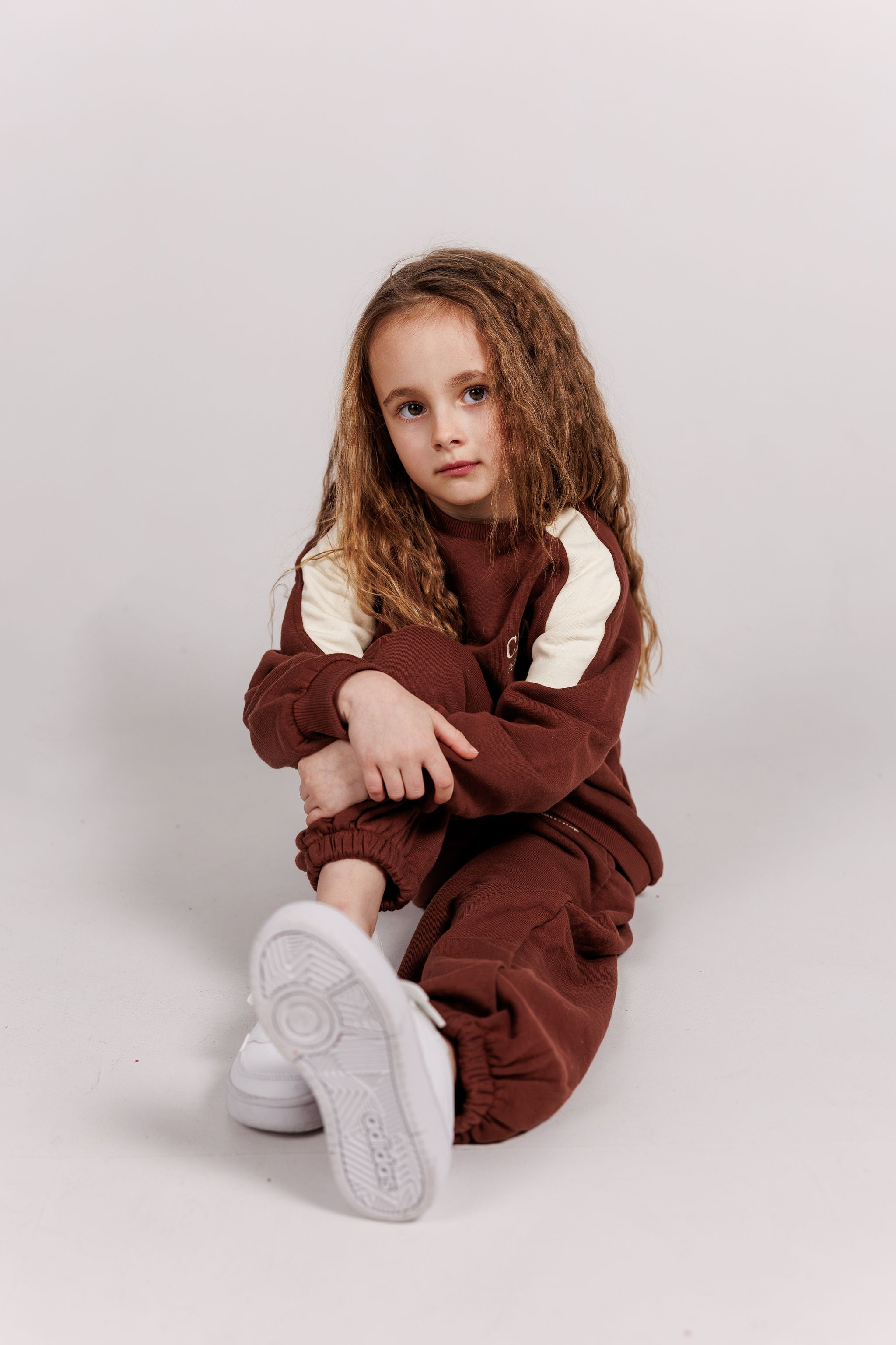 Chocolate Brown Sweatshirt & Jogger Sets