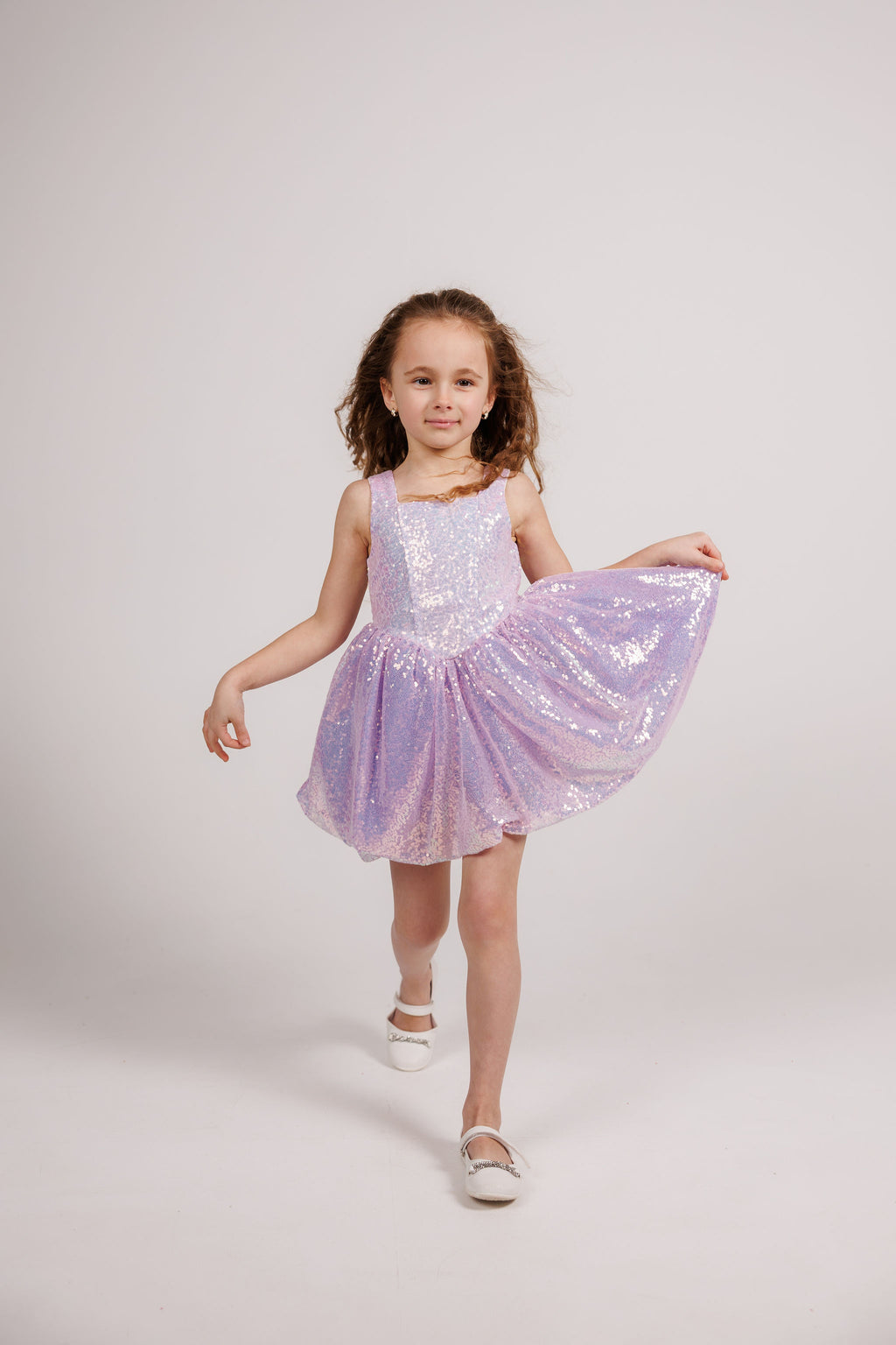 Lilac Stardust Sequin Dress