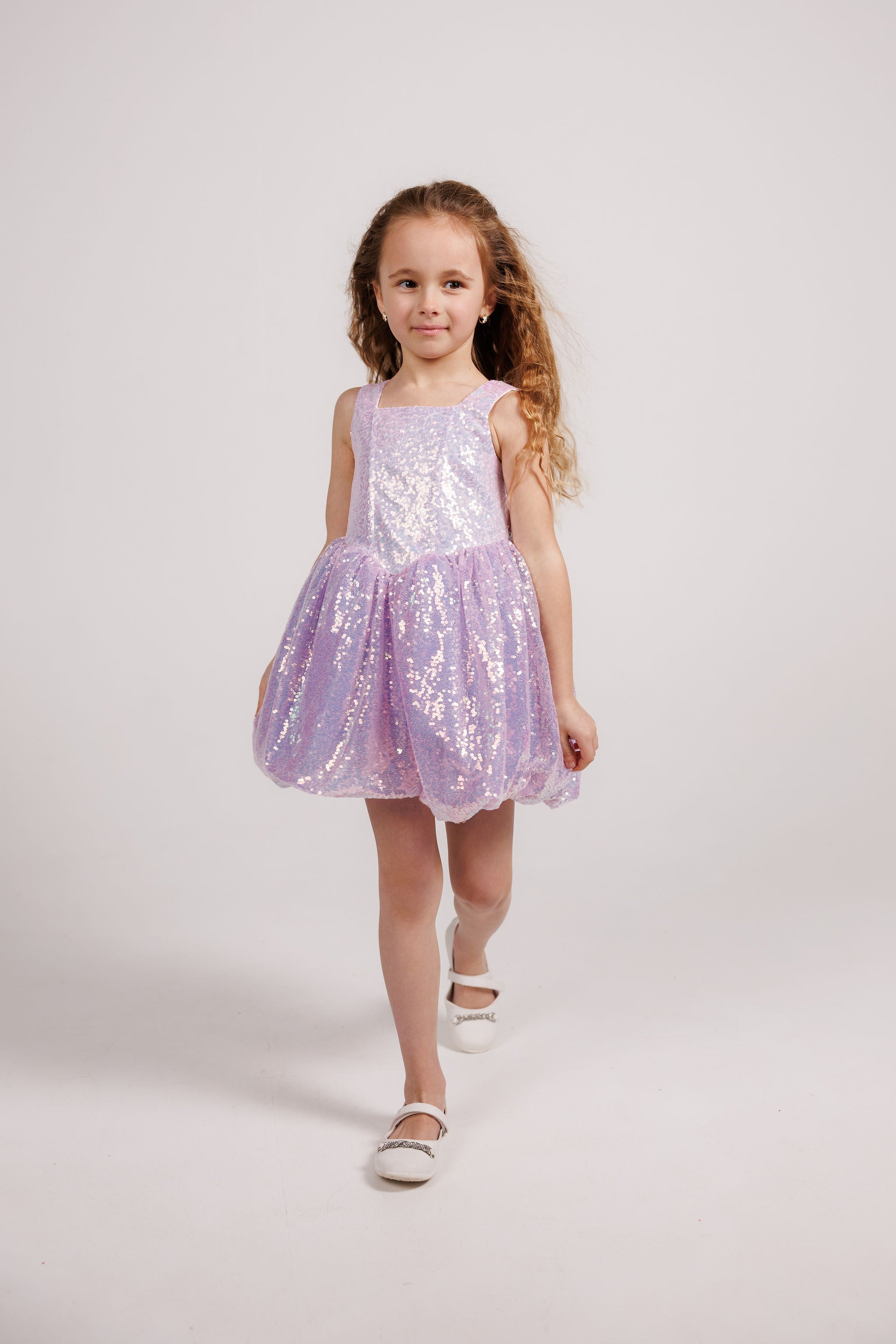 Lilac Stardust Sequin Dress