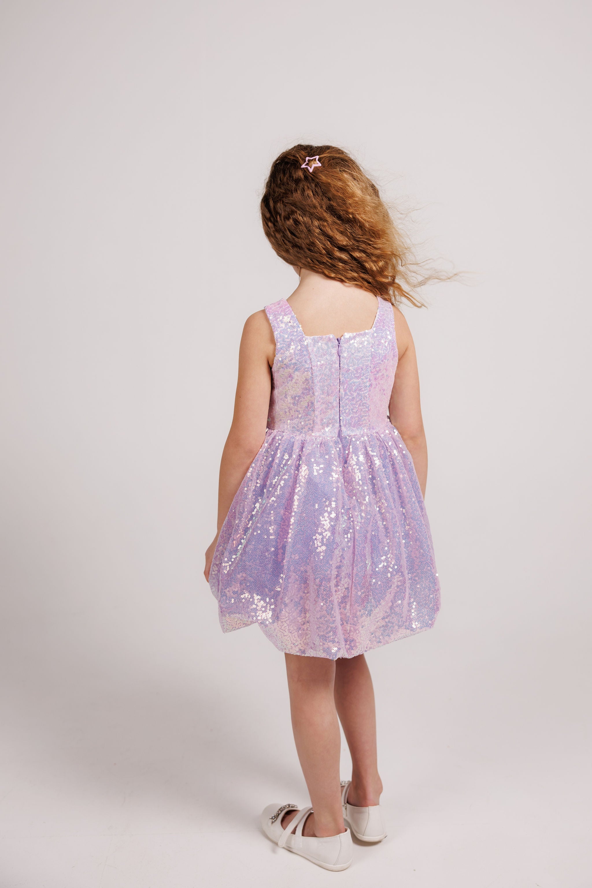 Lilac Stardust Sequin Dress