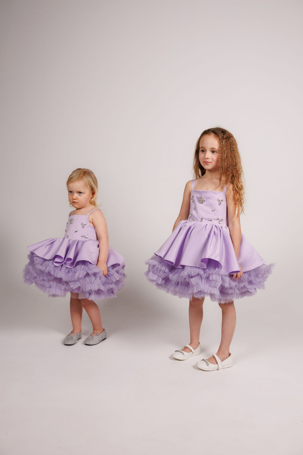 Lilac Royal Tulle Couture Dress