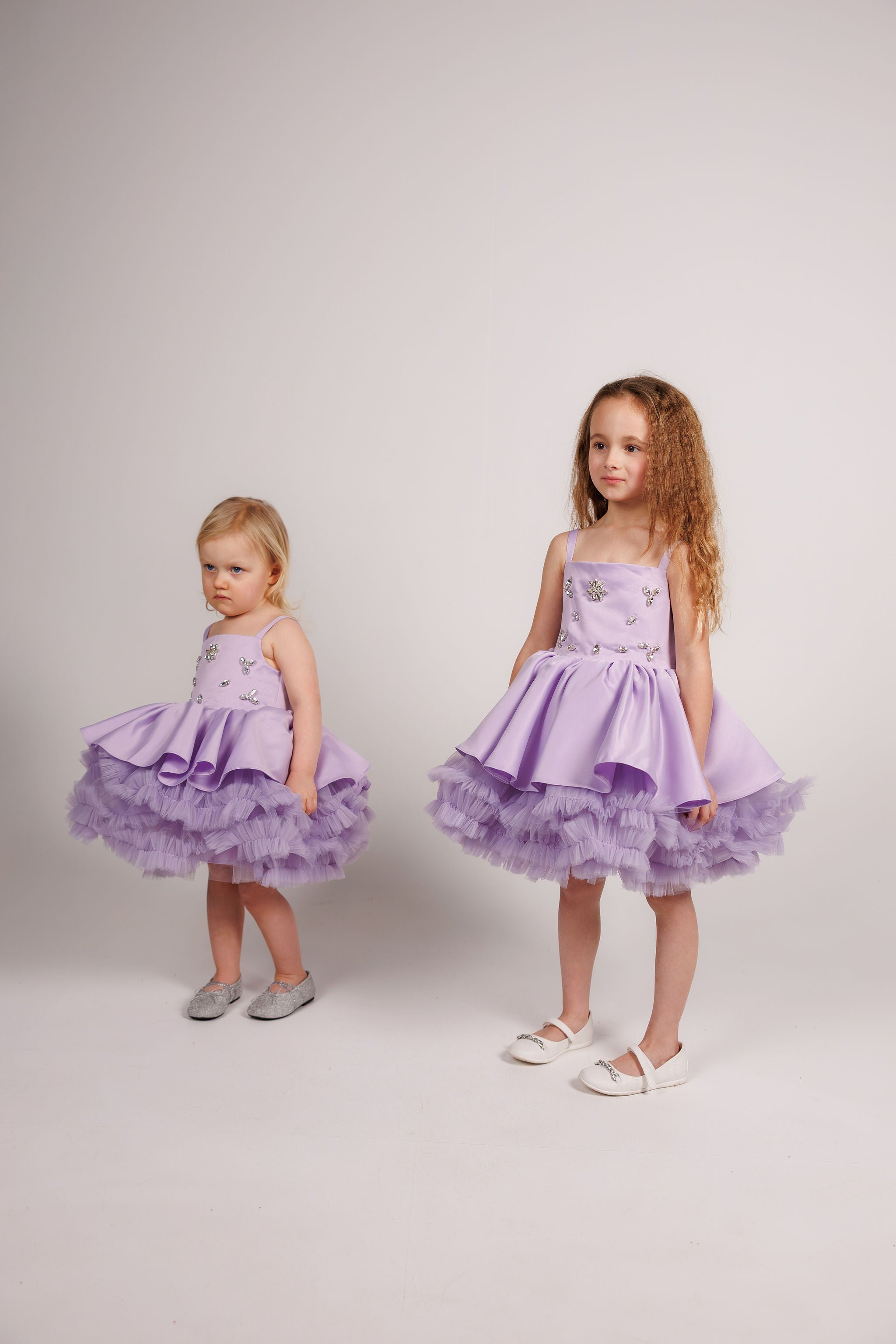 Lilac Royal Tulle Couture Dress